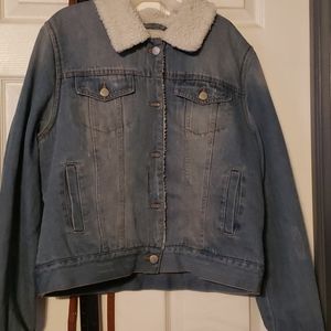 Lined jean jacket